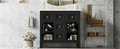 36'' Bathroom Vanity With Resin Sink Combo, Solid Wood Frame Bathroom Storage Cabinet, Freestanding Vanity Set With 5 Drawers& Soft Closing Doors Same As N710S136001B Black Bathroom Solid Wood Mdf Resin