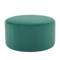 Ottoman Green Foam Velvet