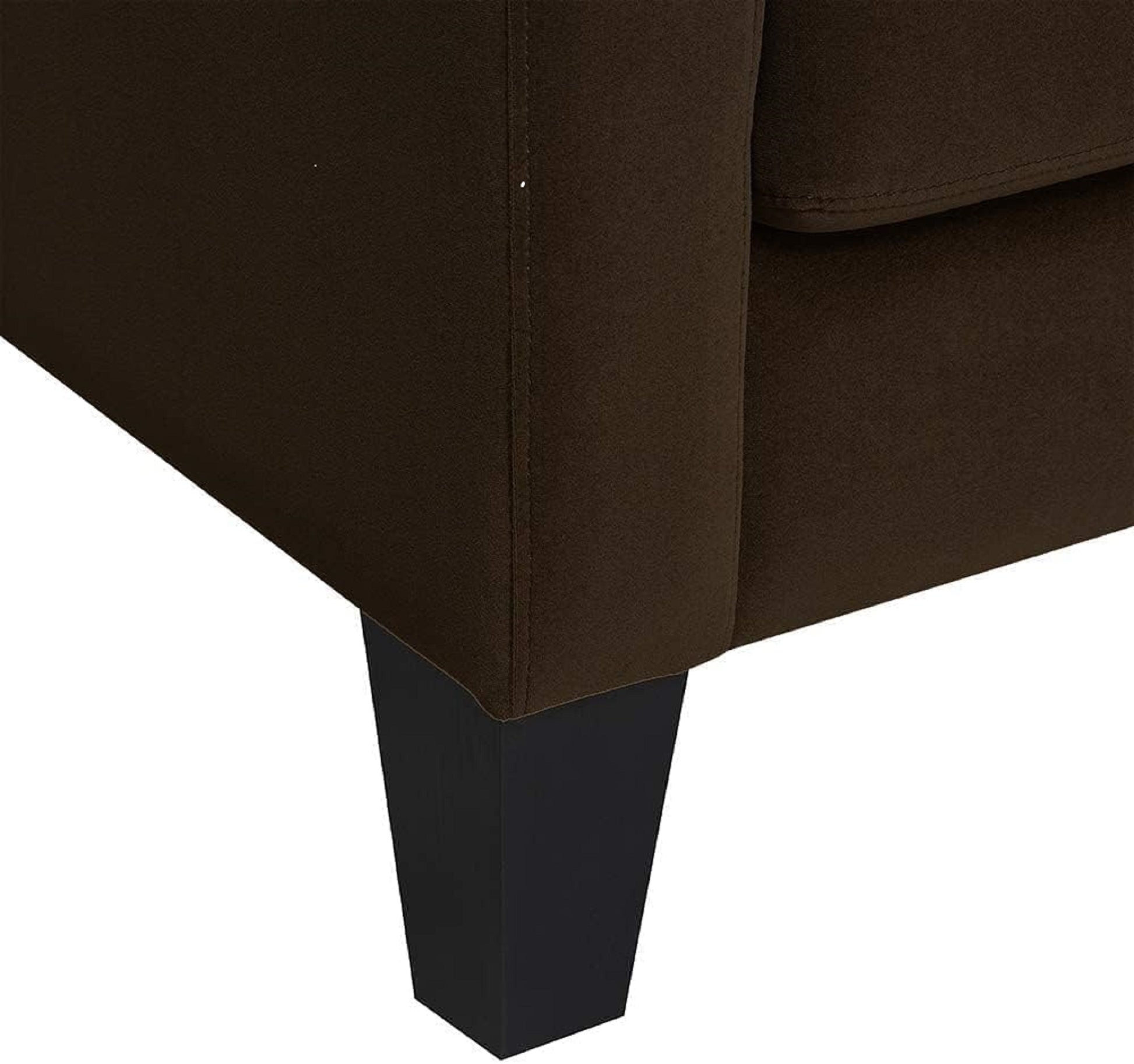 1Pc Mid Century Modern Upholstered Living Room Arm Chair Brown Microfiber Wood Fabric Brown Primary Living Space Contemporary,Mid Century Modern,Modern Foam Wood