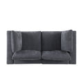 Modular Sectional Sofa, 2 Piece Sectional Sofa Set, Two Corner Chairs, Chenille Grey Grey Fabric 2 Seat