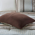 7 Piece Comforter Set Blue Queen Queen Blue Polyester