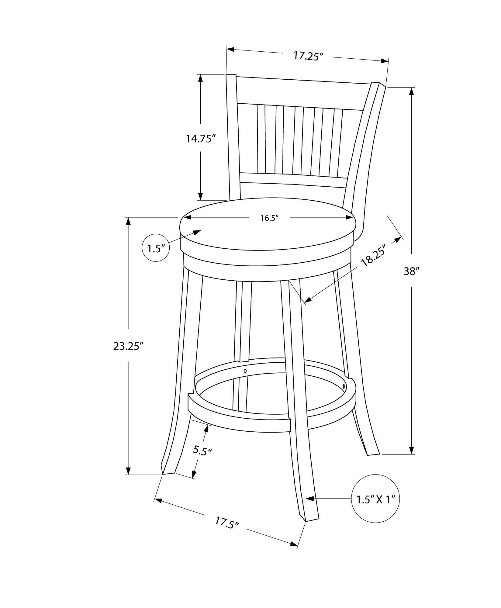 Bar Stool, Set Of 2, Swivel, Counter Height, Kitchen, White Wood, Grey Leather Look, Transitional White Foam Solid Wood