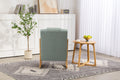 Rocking Chair Upholstered Fabric Rocking Armchair Indoor With High Backrest Glider Chairs And Lumbar Pillow For Living Room Light Green Linen