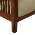 The Torrey Chair Beige Brown Rubberwood Wood