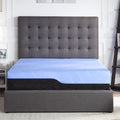 Refresh 12 Inch Hybrid Cooling Fast Responding Latex Foam And Coil Adult Mattress, Queen Size Blue Foam Foam Spring Queen