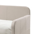 Fog Twin Upholstered Daybed With Trundle Box Spring Not Required Twin Fog Traditional Wood Fabric
