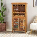 Bar Cabinet Natural Wood