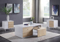 White High Gloss 4 Drawer Coffee Table White Primary Living Space Drawers Rectangular Paper Composite