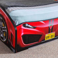 Speedy Toddler Race Car Bed, Red Red Particle Board