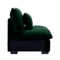 Armless Sofa For Flexible Combination To Become 2 Seater 3 Seater 4 Seater Sofa Armless Sofa With Delicate And Soft Corduroy Fabric, High Resilience Sponge And Waist Pillow, Green Green Corduroy 1