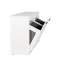 Laundry Cabinet ,With 2 Removable Liner Bags White Particle Board Mdf