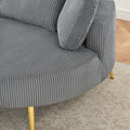 43 Inches Single Grey Comfortable Chair, Single Chair Soft And Comfortable, Suitable For Meeting Room, Living Room, Bedroom Gray Corduroy 1 Seat