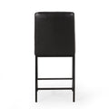 Counter Stool Set Of 2 Black Velvet