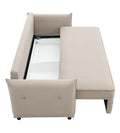 Irina Sofa W Sleeper, Beige Fabric Lv03110 Beige Upholstered 2 Seat