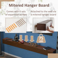 72'' Fireplace Mantel Wooden Wall Mounted Floating Shelf 8