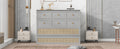 Queen Murphy Bed With Large Drawers,Gray Queen Gray Plywood