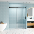 Shower Door Handle Only, 24D01P16 Mbx Matte Black Stainless Steel
