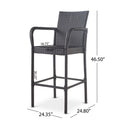 Littleton Barstool Grey Iron