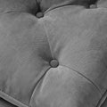 Lofton Pillow Top Ottoman Gray Fabric