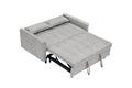 54.30 Inch Double Two Seat Casual Sofa With Pull Out Bed, Living Room Furniture, Light Grey Gray Corduroy 2 Seat