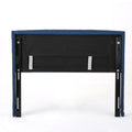 Lidia Wing Headboard Queen Dark Navy Fabric