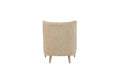 Hi Back Accent Chair Carmel Light Brown Upholstered