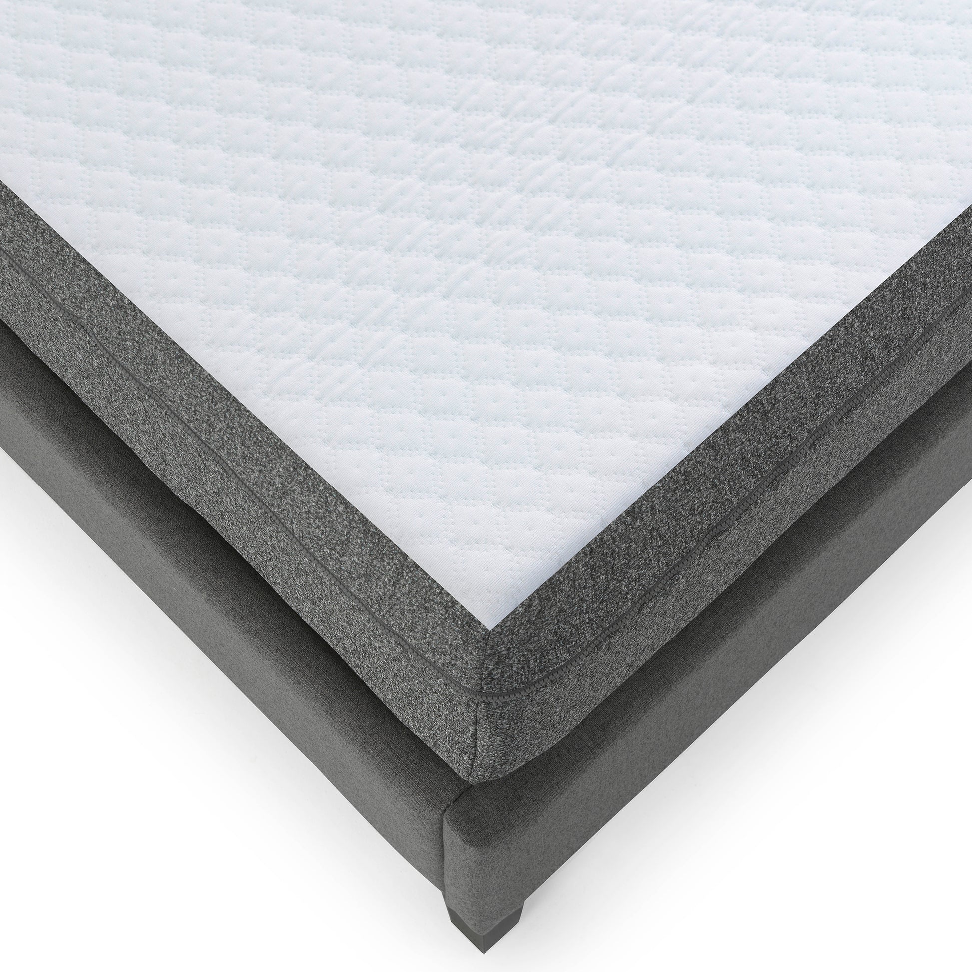 8" Daisy Firm Memory Foam Mattress With Edge Support And Air Grid Cal King White Foam California King