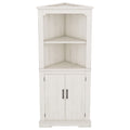 Tall Corner Cabinet With Doors For Living Room, Bathroom,Dining Room Or Kitchen,Color:Wood Grain Beige Beige Mdf