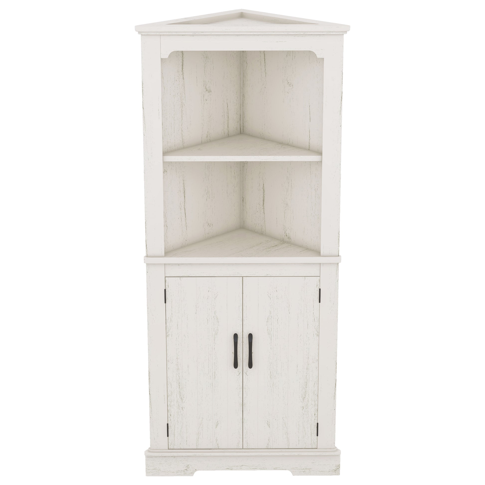 Tall Corner Cabinet With Doors For Living Room, Bathroom,Dining Room Or Kitchen,Color:Wood Grain Beige Beige Mdf