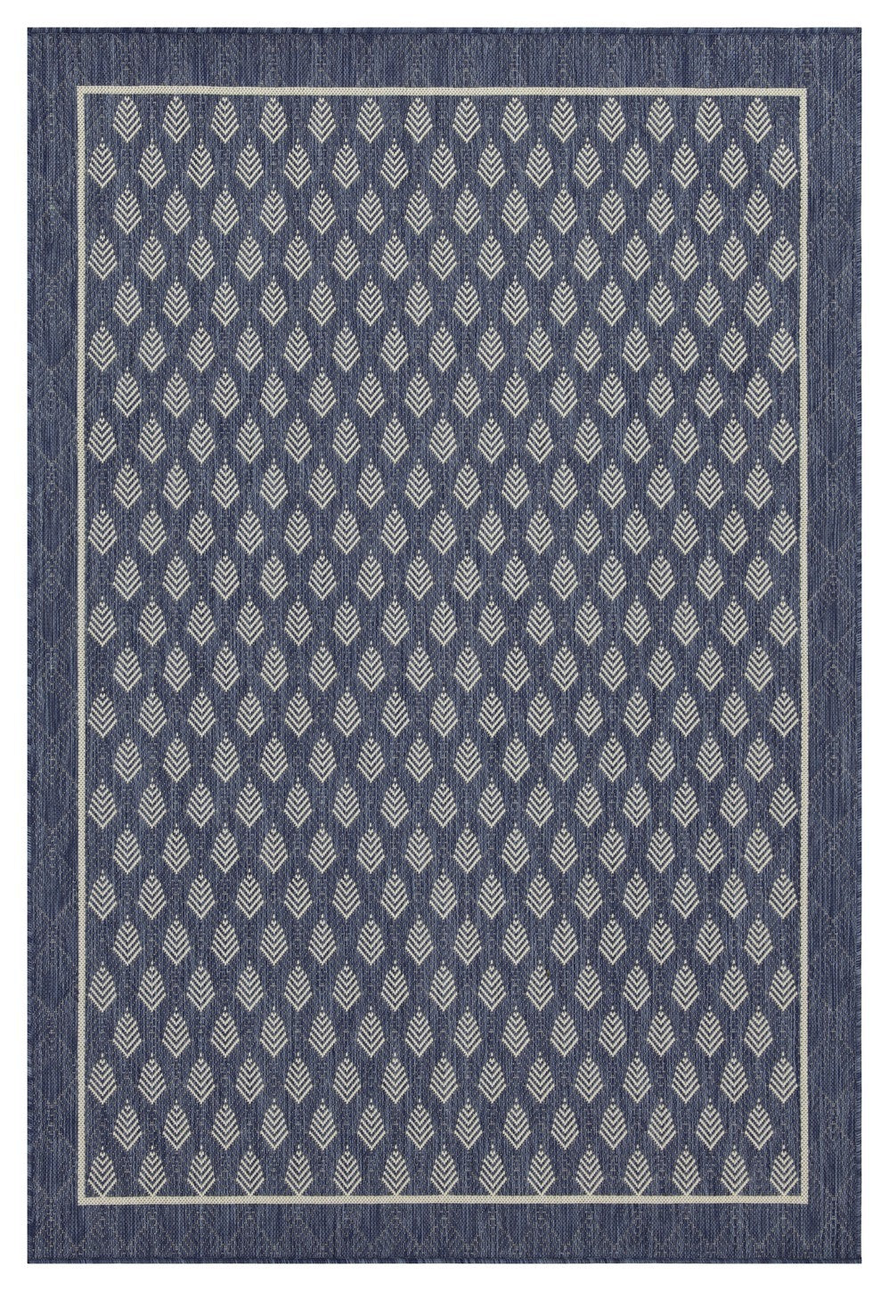 Sunshine Gc Har2007 Blue 5 Ft. 3 In. X 7 Ft. 3 In. Indoor Outdoor Area Rug Blue Polyester Polypropylene