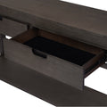 Console Table Entryway Table For Hallway Living Room With 2 Drawers And 1 Shelf Antique Brown Mdf