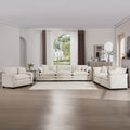 3 Piece Sofa Set, Comfortable Oversized Sofa With One Single Sofa, One 2 Seater Sofa And One 3 Seater Sofa, Light Beige Corduroy Deep Seat Sofa Beige Corduroy 6 Seat