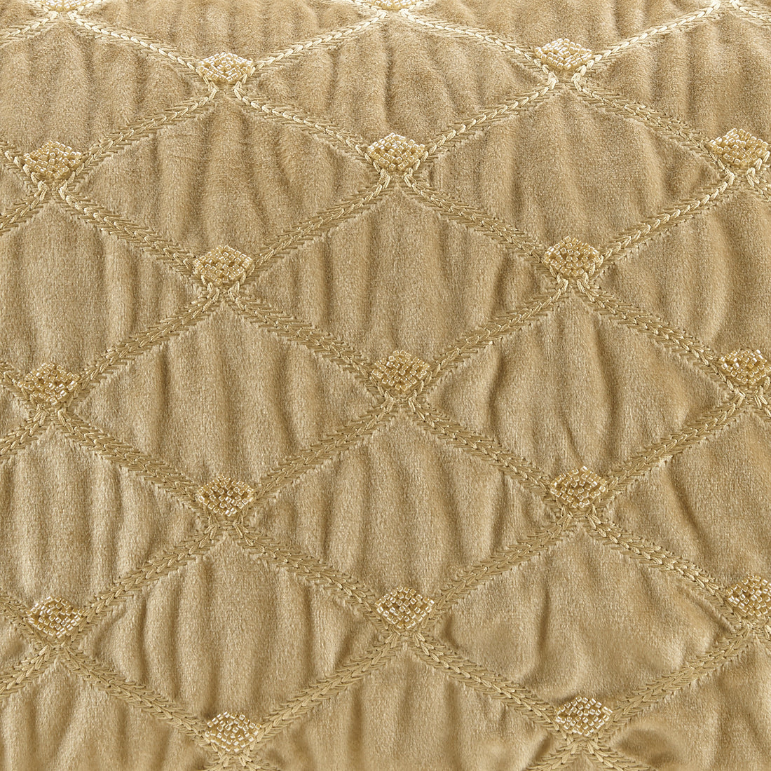 Oblong Decor Pillow Gold 22X15" Gold Cotton