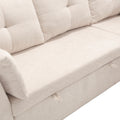 United Modular Sectional Sofa L Shaped Modular Couch With Reversible Chaise Modular Sofa Sectional Couch With Storage Seats Beige Chenille 3 Seat