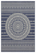 Sunshine Gc Har2016 Blue 2 Ft. 7 In. X 7 Ft. 3 In. Indoor Outdoor Area Rug Blue Polyester Polypropylene