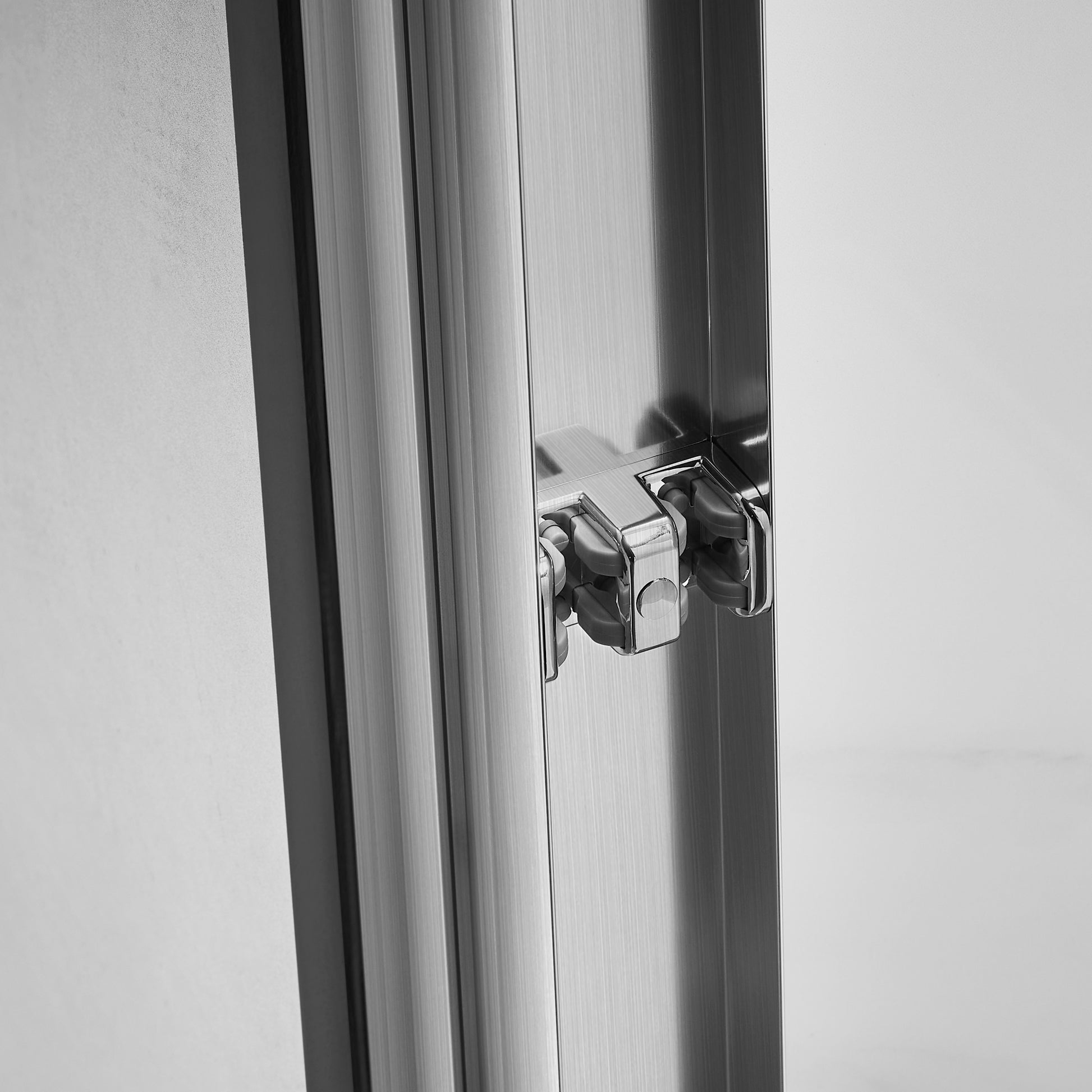 Framed Sliding Shower Door 56" 60"W X 75"H, Bypass Double Sliding Glass Door With 1 4" 6Mm Clear Glass, Brushed Nickel Finish Brushed Nickel Bathroom American Design Glass Metal