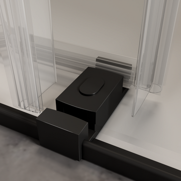 Bottom Guide Only, 24D01P12 Mbx Matte Black Stainless Steel