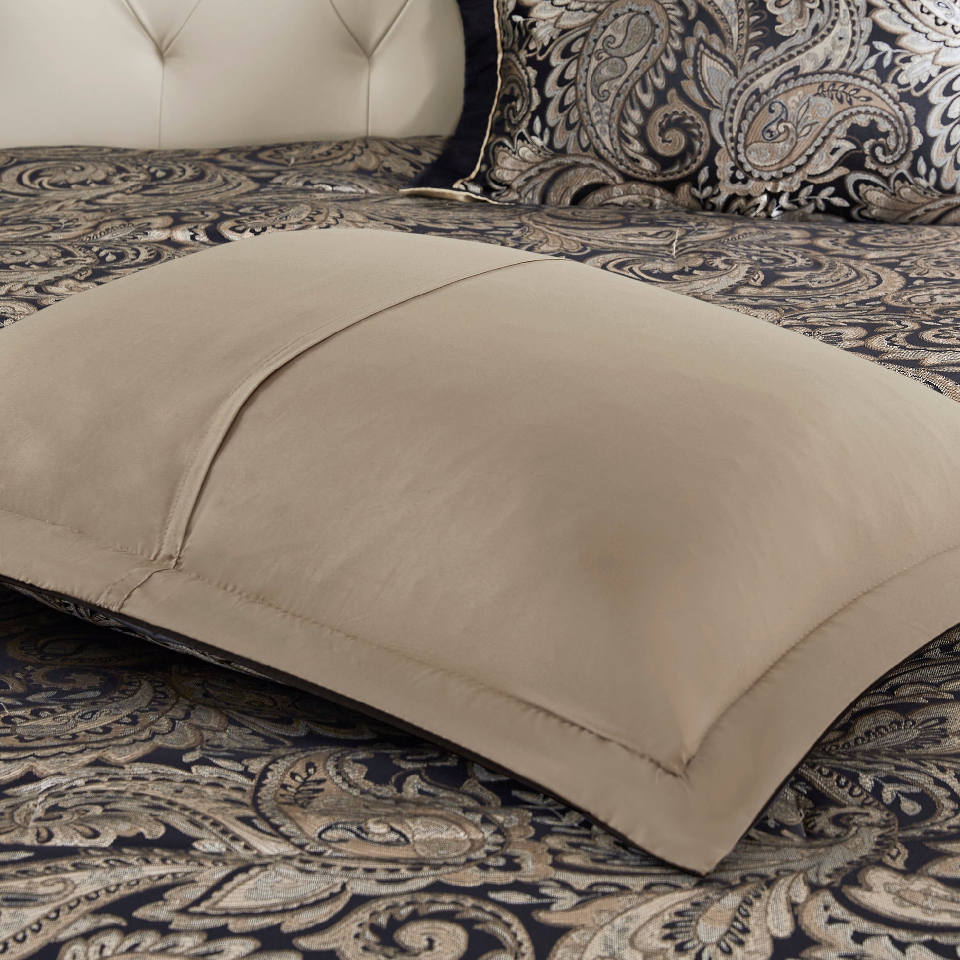 12 Piece Comforter Set With Cotton Bed Sheets Black Cal King California King Black Cotton