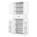 Bathroom Storage Cabinet With Multi Functional Storage Space, Drawer With Slide Rails, Adjustable Shelf, White White Mdf