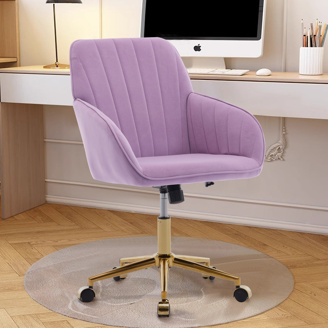 Ty Office Chair Lilac Velvet