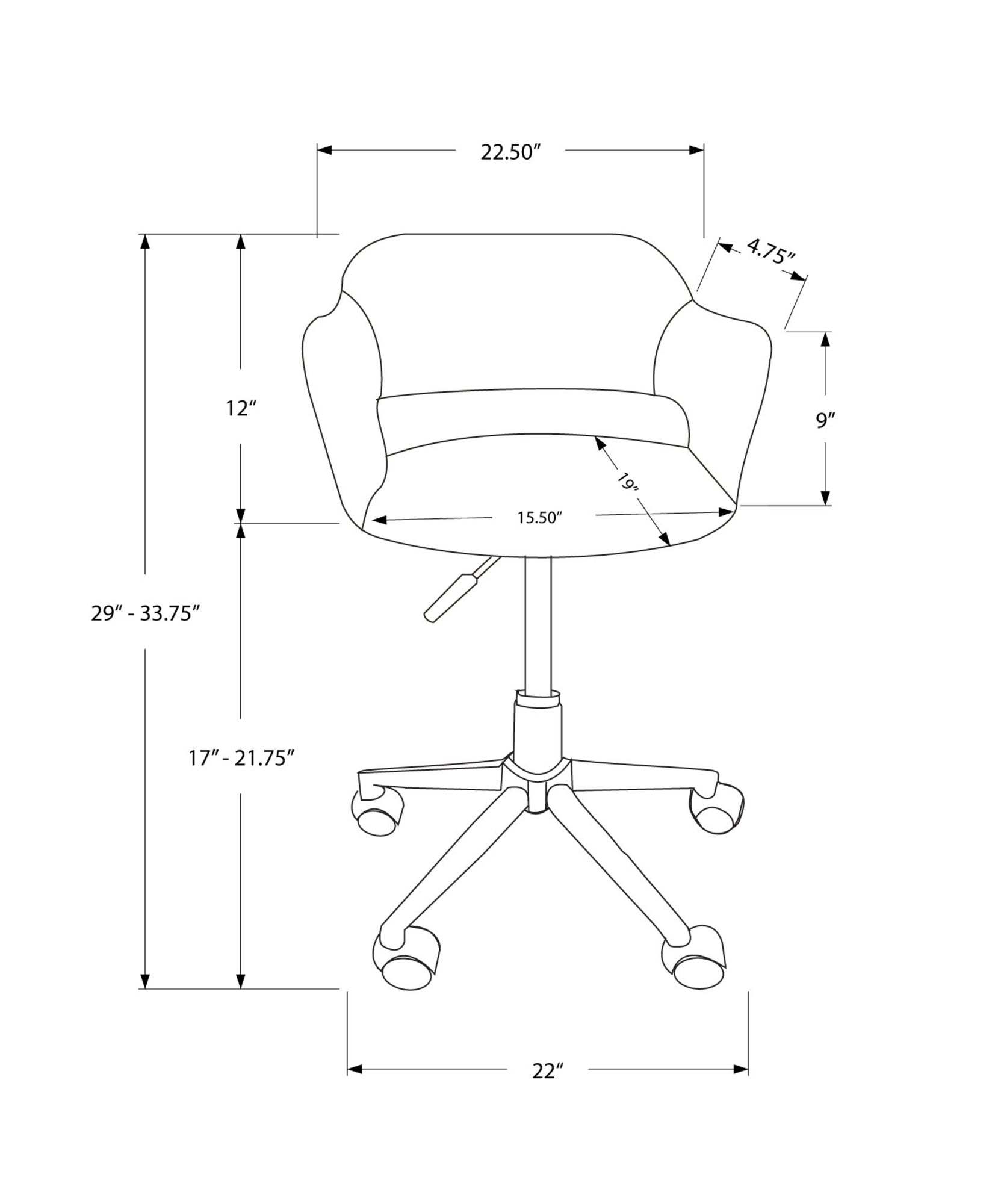 Office Chair, Adjustable Height, Swivel, Ergonomic, Armrests, Computer Desk, Work, White Leather Look, Chrome Metal, Contemporary, Modern White Foam Faux Leather