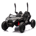 24V Two Seater Kids Ride On Utv W Parents Control,20In Seat Width,400W Super High Power,Four Wheel Suspension,Bluetooth,Mp3,Usb,Led Light,Horn,Rear Storage Space,Speeds 3.73 4.97Mph For Kids Aged 3 . Black 100 149 Lbs Polypropylene