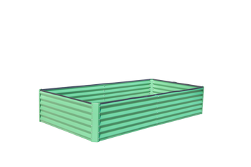 6X3X1Ft Galvanized Raised Garden Bed, Outdoor Planter Garden Boxes Large Metal Planter Box For Gardening Vegetables Fruits Flowers, Green Green Garden & Outdoor Steel