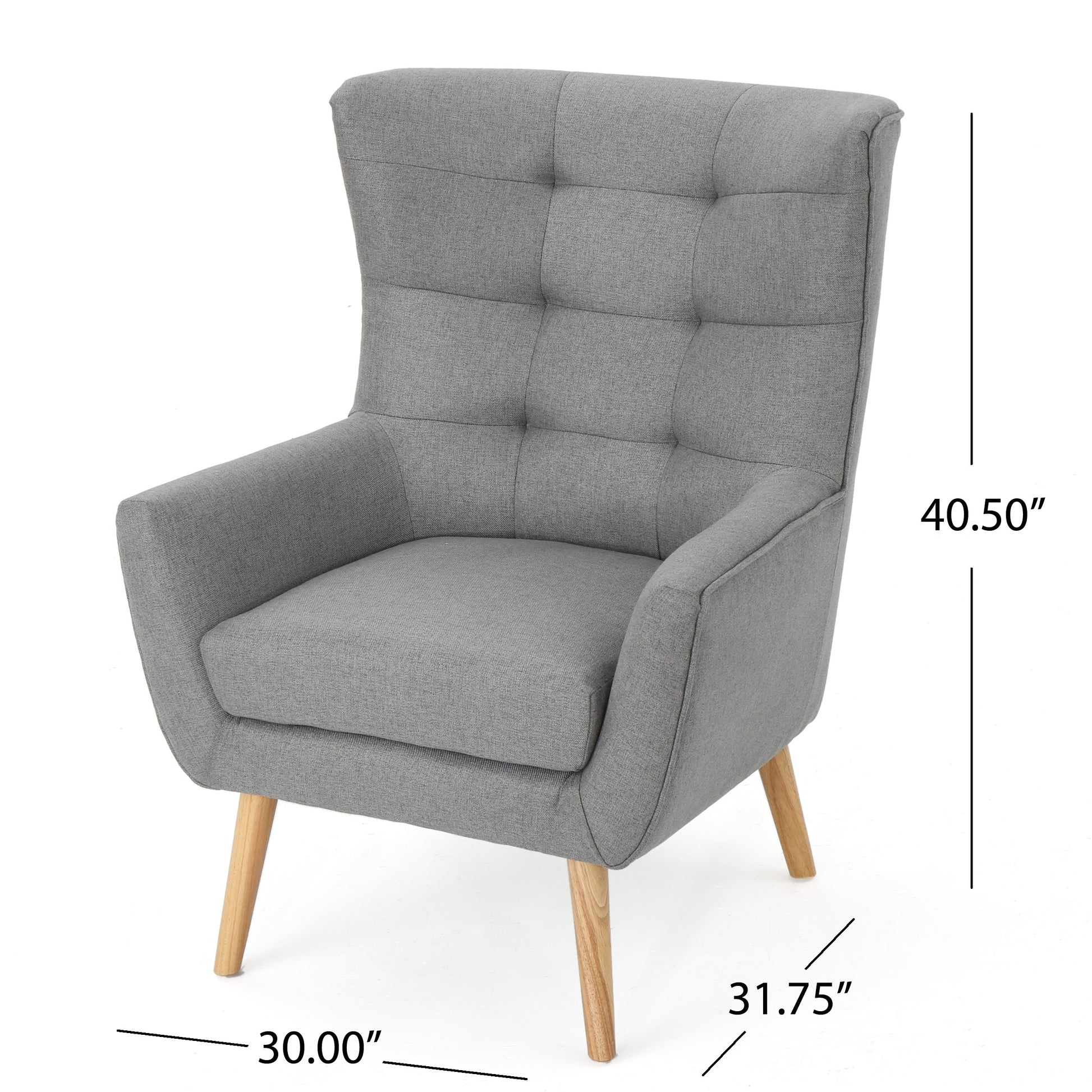 Club Chair Grey Fabric