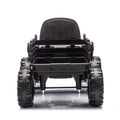 Ride On Tractor With Trailer,24V Battery Powered Electric Tractor Toy, 200W*2Motor 1.86 4.97Mph Remote Control,Electric Car For Kids,Three Speed Adjustable,Usb,Mp3 ,Bluetooth,Led Light, Safety Belt. Black 50 99 Lbs Polypropylene