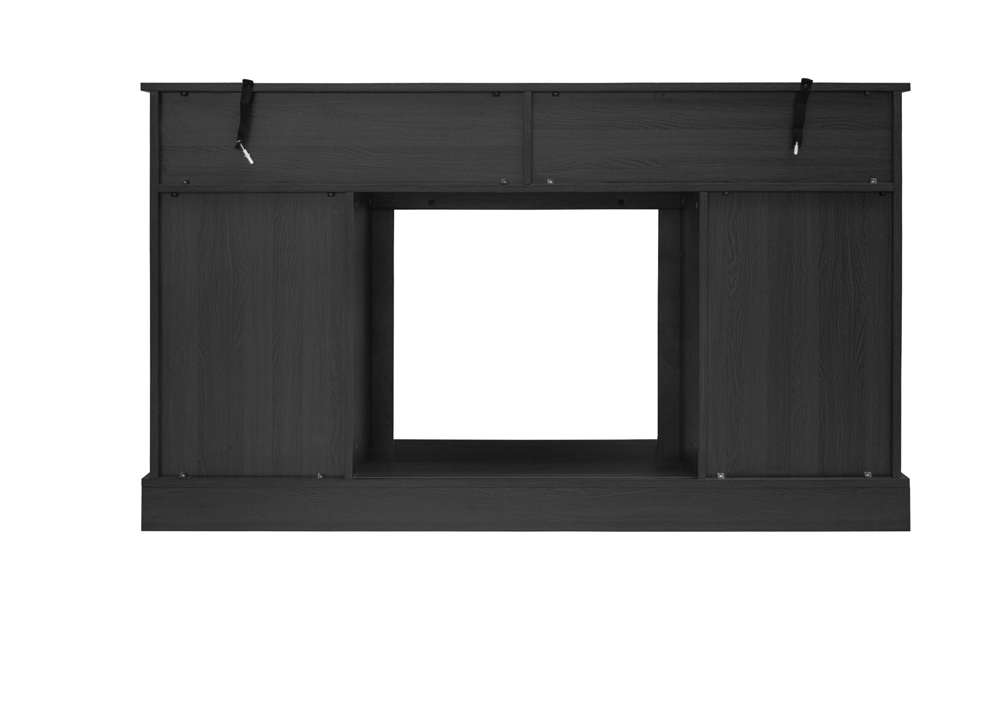 Fireplace Tv Stand For Tvs Up To 65", Entertainment Center With 23" Electric Fireplace, Farmhouse Tv Stand Industrial Media Console With Sliding Barn Door For Living Room, 58 Inch Dark Gray Particle
