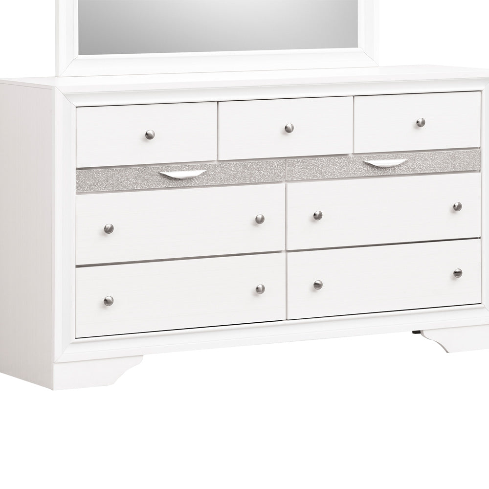Madrid G02390 D Dresser White Wood