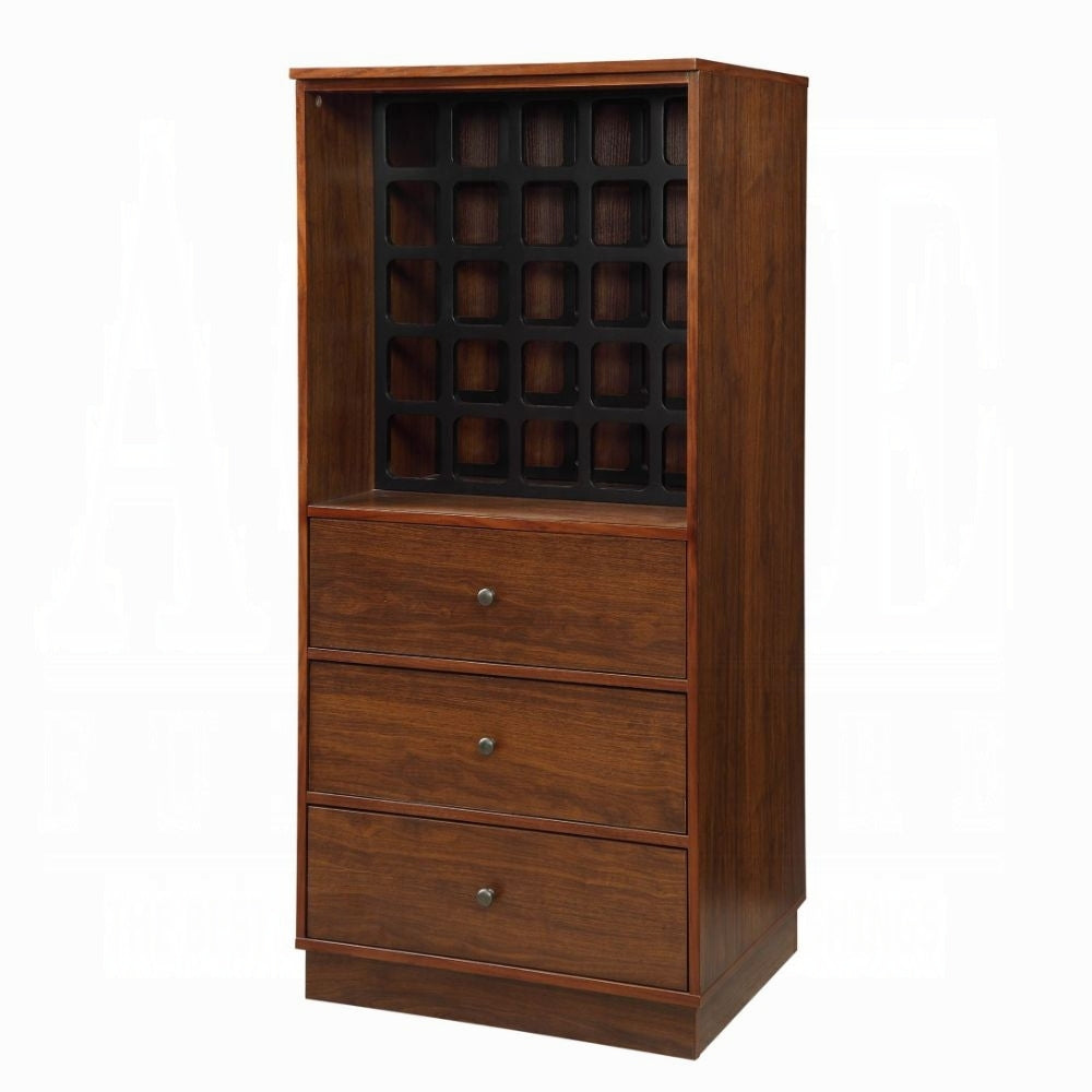 Walnut Wine Cabinet With 3 Drawer Walnut Kitchen Mdf Lvl