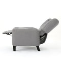 Modern Light Grey Fabric Push Back Recliner Light Grey Fabric