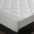 Overfilled Deep Pocket Mattress Pad White Full White Nylon Full